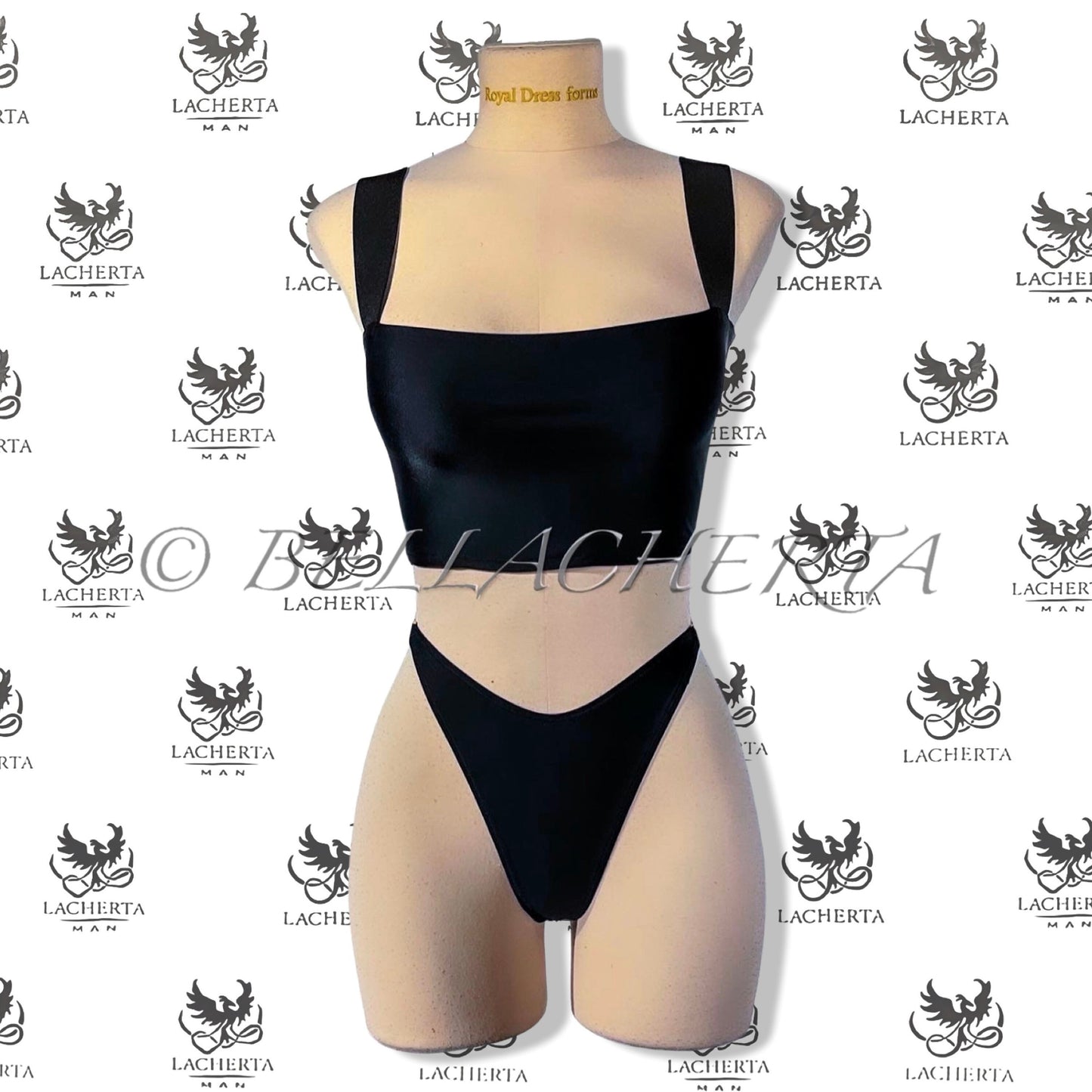 Side Clasp High Rise Panties and Square Neck Top, exotic dancewear, clubwear