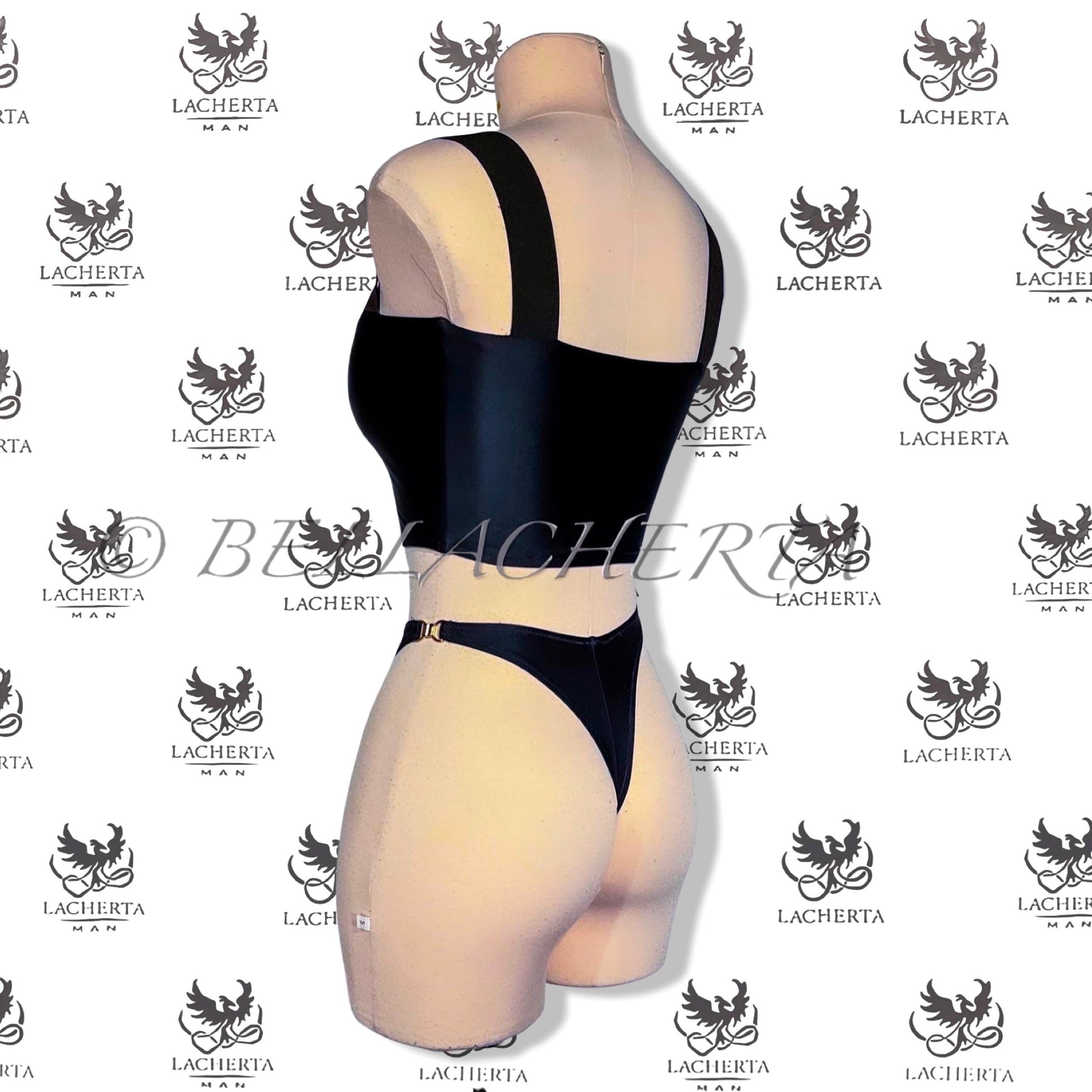 Side Clasp High Rise Panties and Square Neck Top, exotic dancewear, clubwear