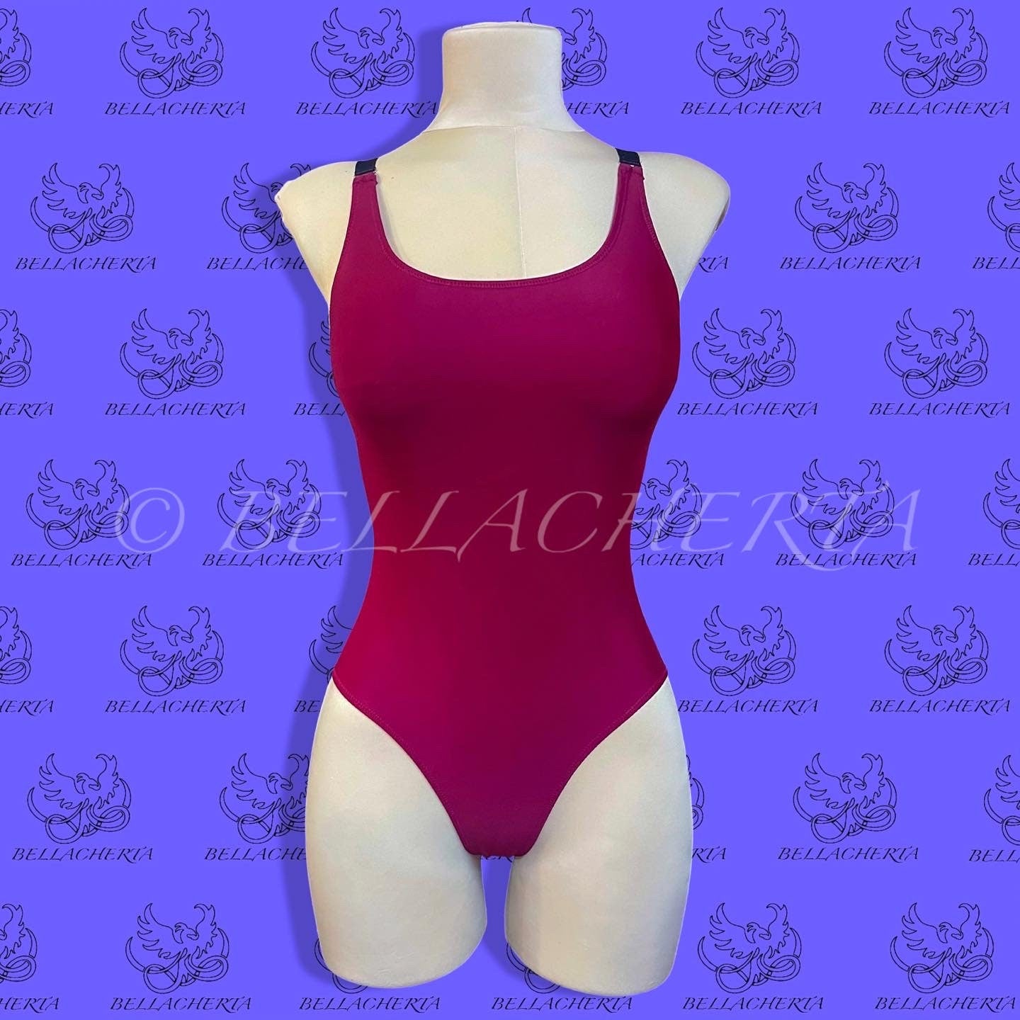 Neon-bright One-piece Swimsuit With Adjustable Straps