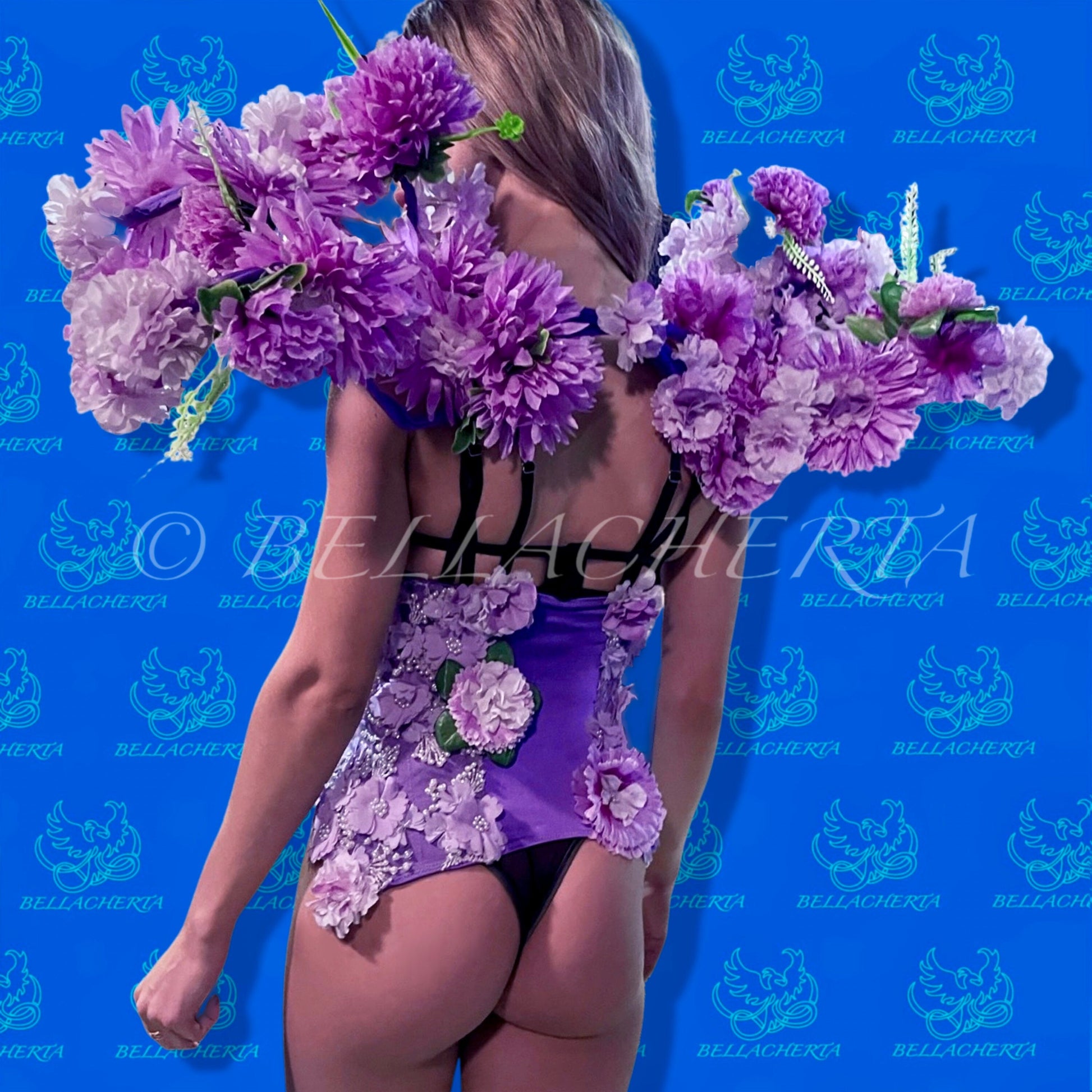 Artificial Flowers Lingerie set