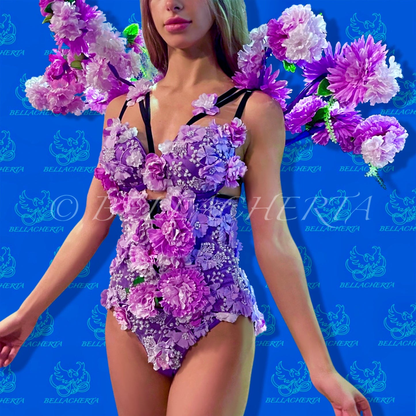 Artificial Flowers Lingerie set