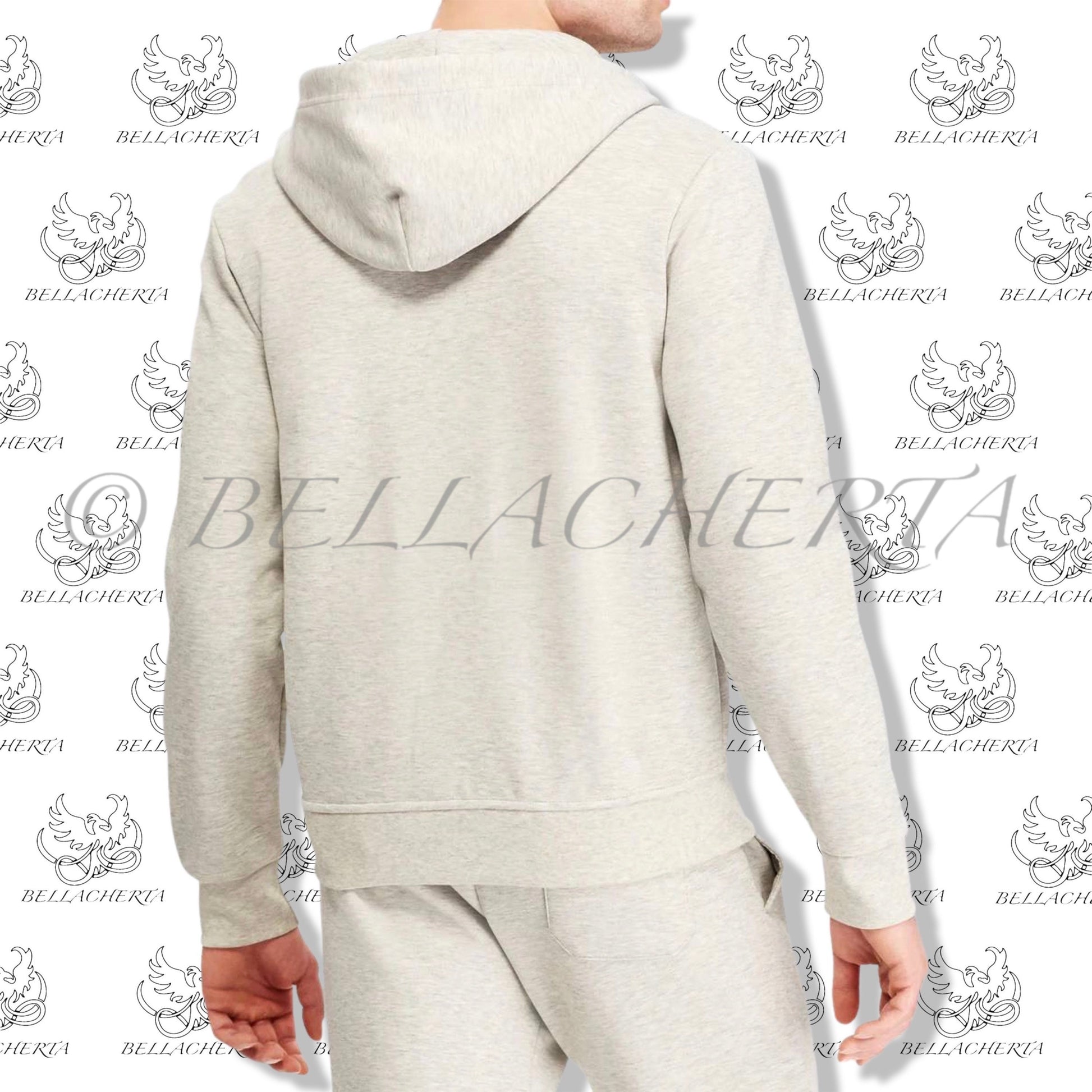 Modern Classic Drawstring Hoodie With Front Zipper