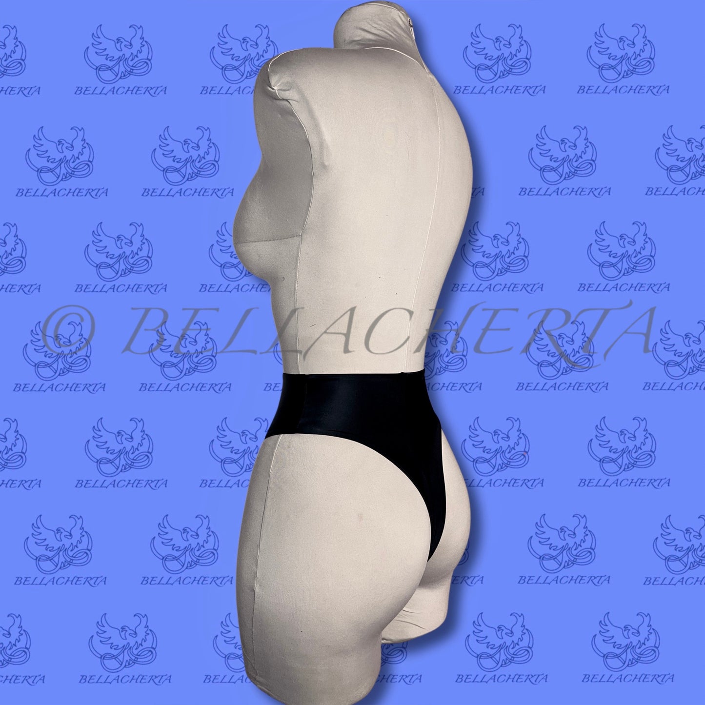 Solid High Waist Thong Back Panties. Made in the USA