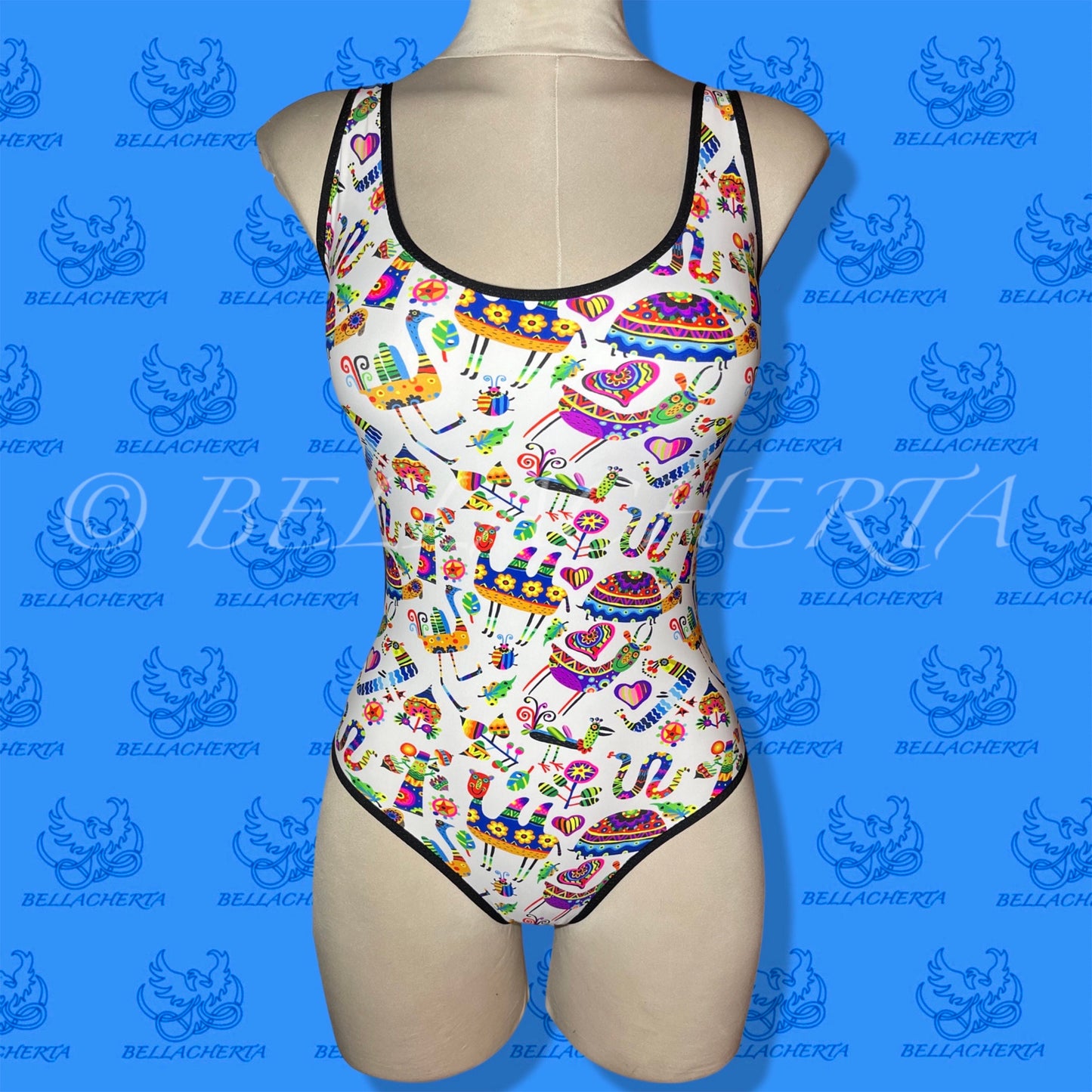 One-piece Swimsuit, Trim Decorated