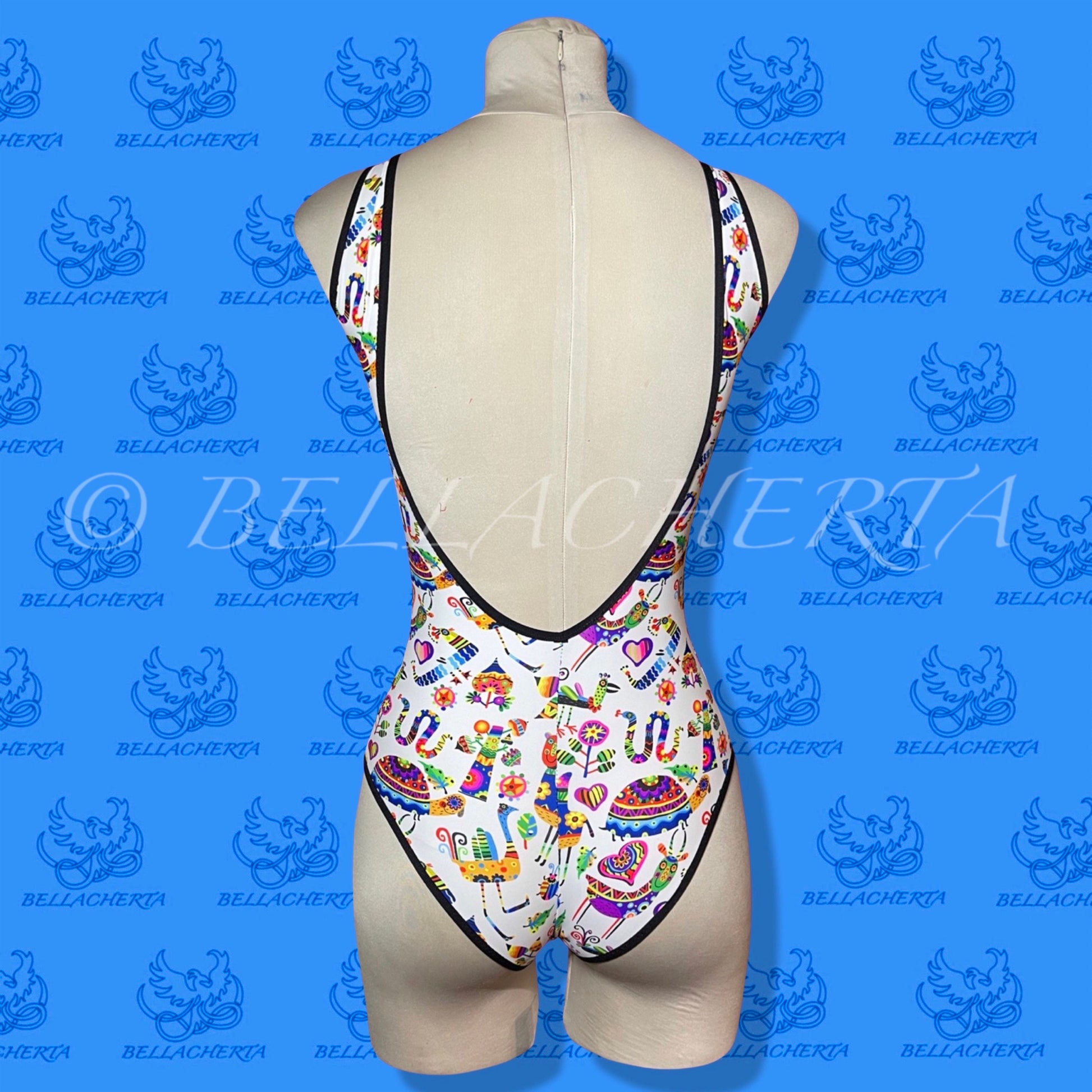 One-piece Swimsuit, Trim Decorated