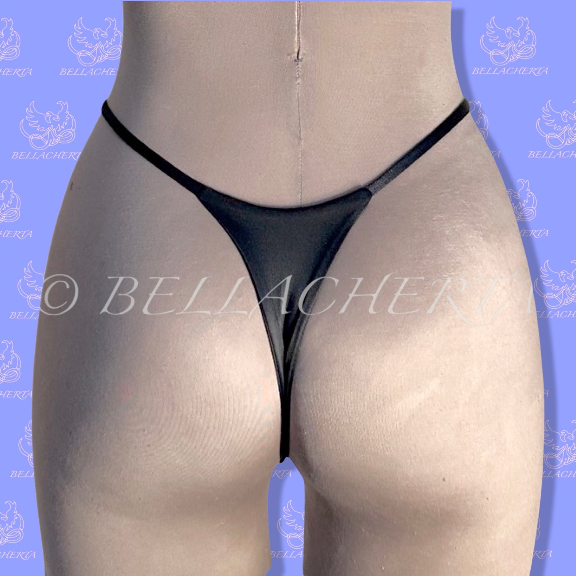 Mini-string Solid Thongs / High Waisted V-strings. Made in the USA