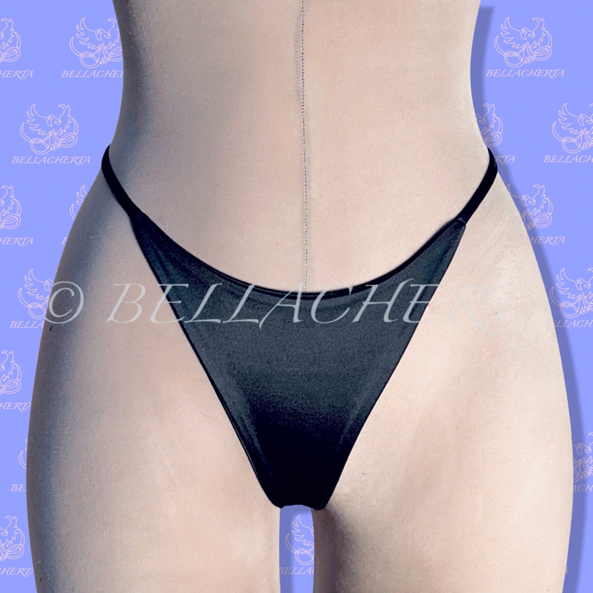 Mini-string Solid Thongs / High Waisted V-strings. Made in the USA