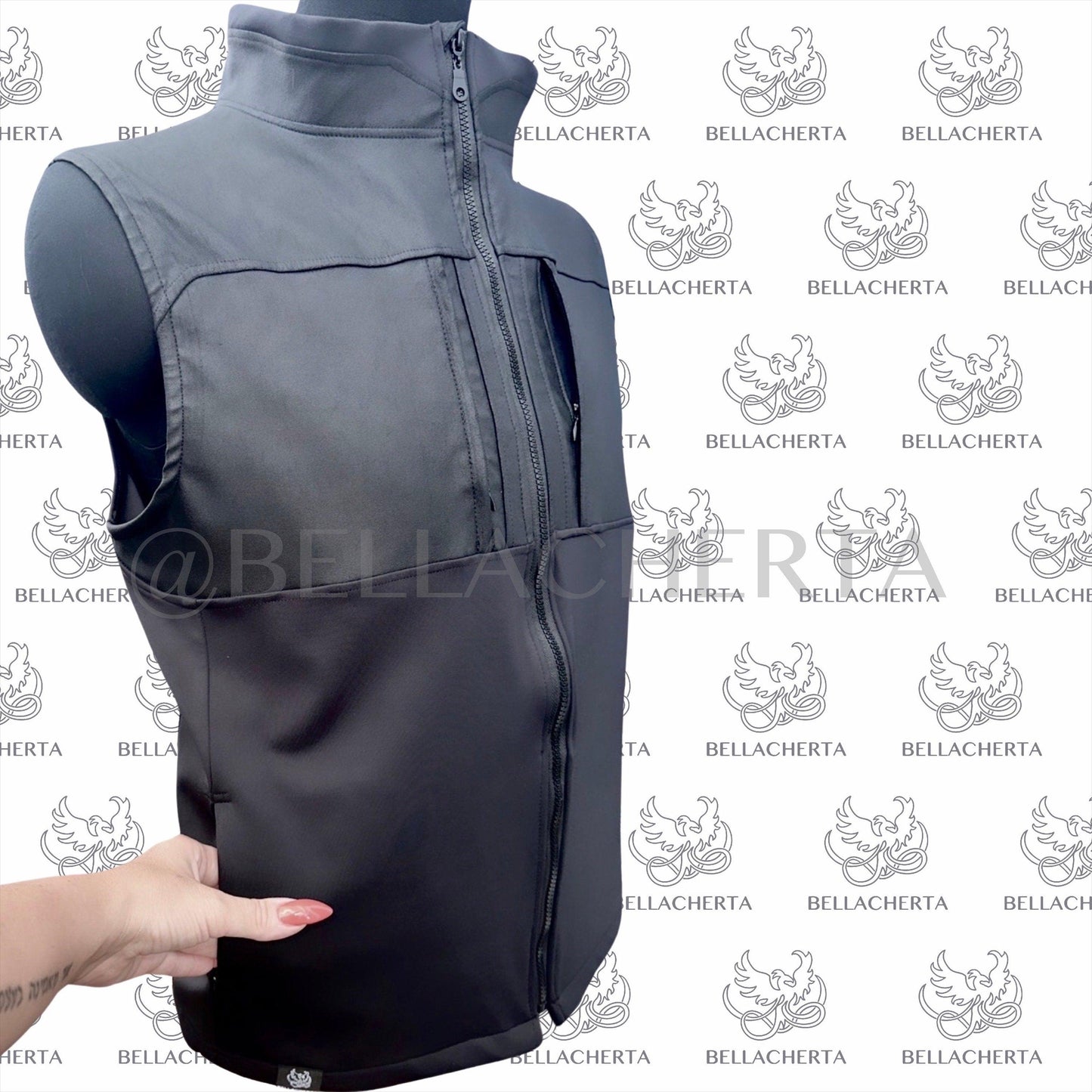 Handmade Special-Edition Vest With Pockets on Zipper