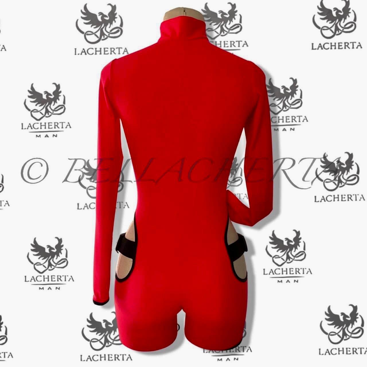 Sexy Squid Game Cosplay Parachute Buckle Cutout Bodysuit