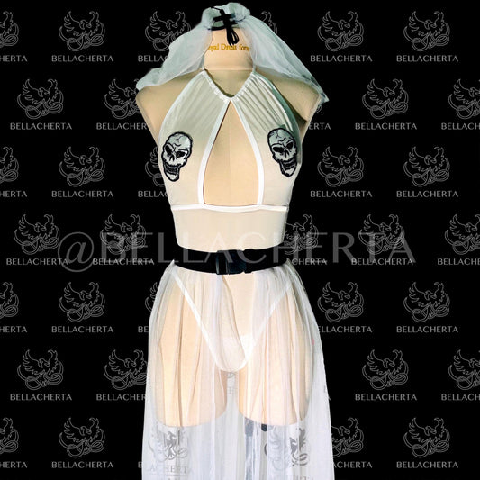 Corpse Bride Undead Bride Halloween Lingerie Costume