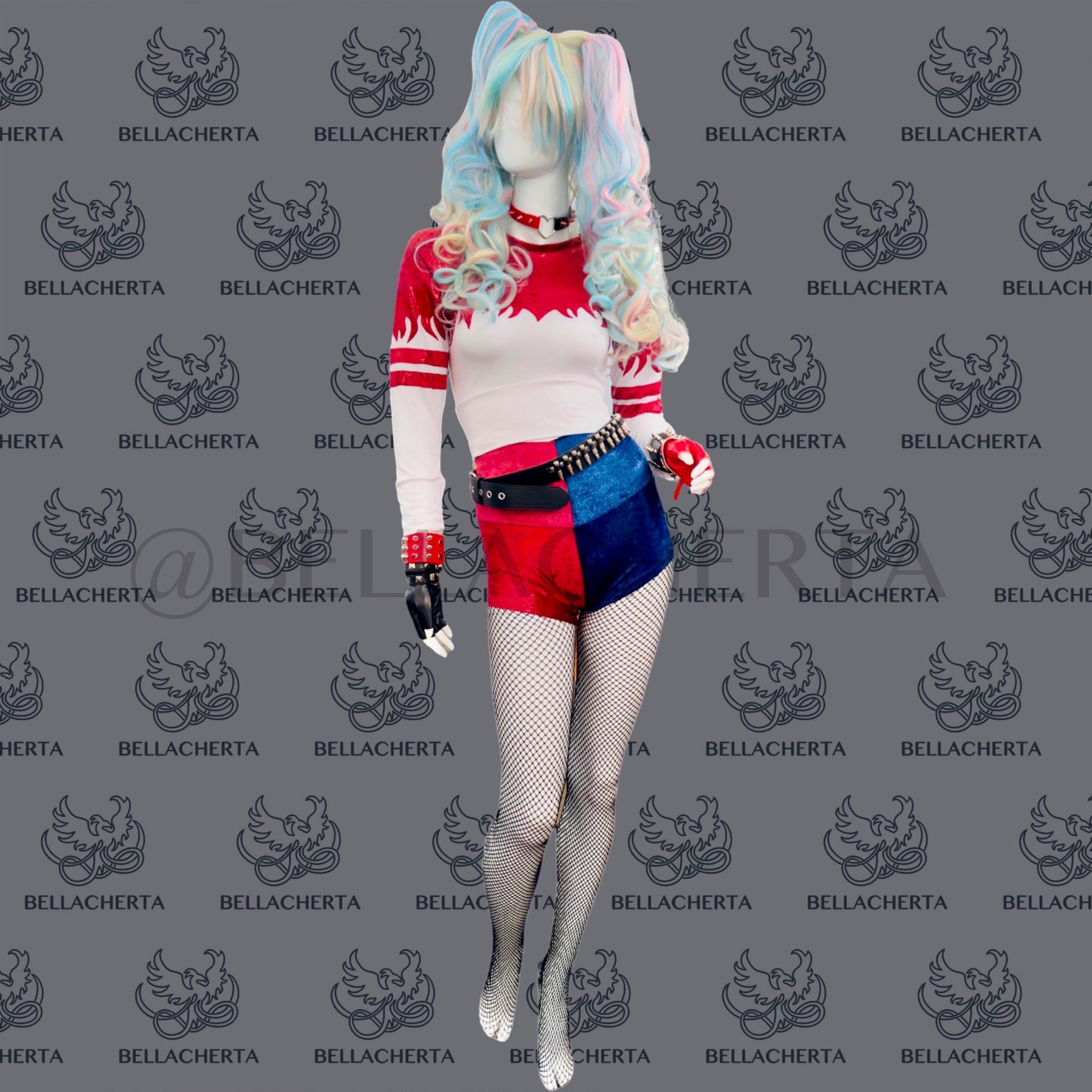 Harley Quinn Halloween Full Costume Set