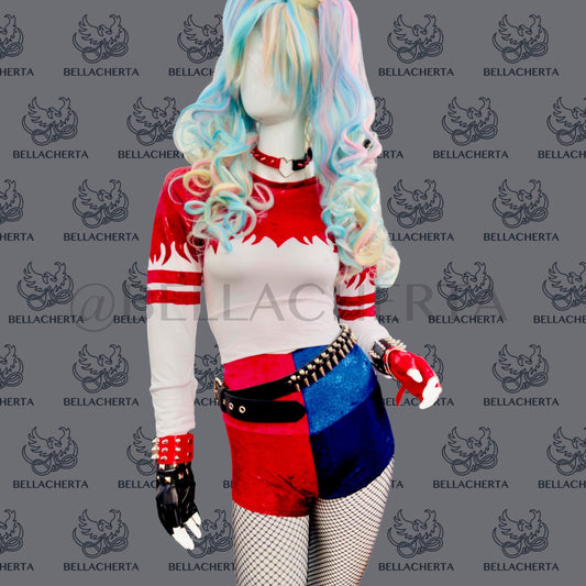 Harley Quinn Halloween Full Costume Set